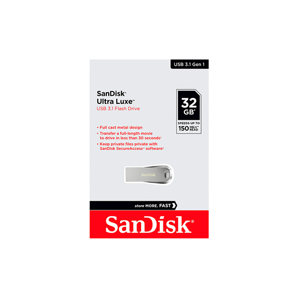 Pendrive Sandisk Ultra Luxe 32GB USB 3.1