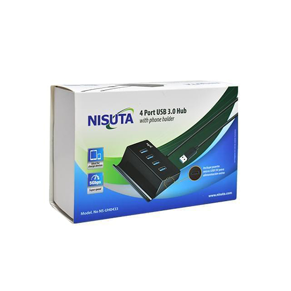 Hub USB 3.0 de 4 puertos Nisuta