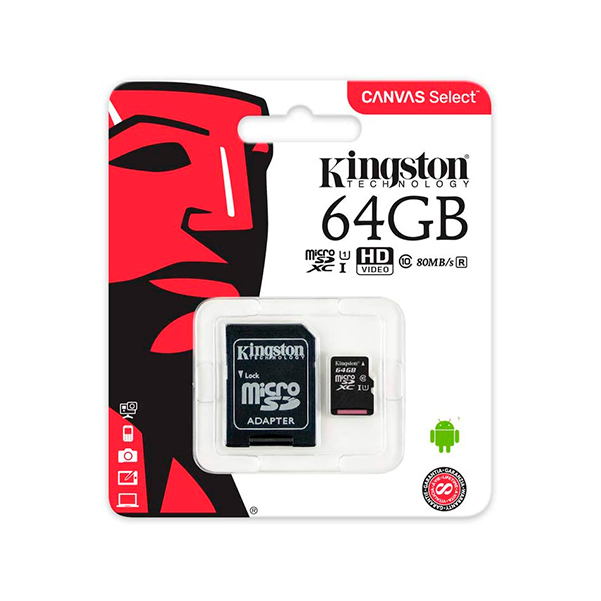 Memoria SD Kingston Canvas Select 64GB