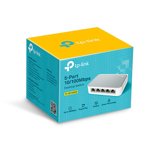 Switch 5 Puertos 10/100Mbps TP-Link TL-SF1005D