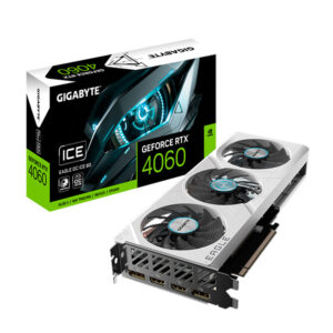 Placa de Video Gigabyte Geforce RTX 4060 Eagle OC ICE 8GB