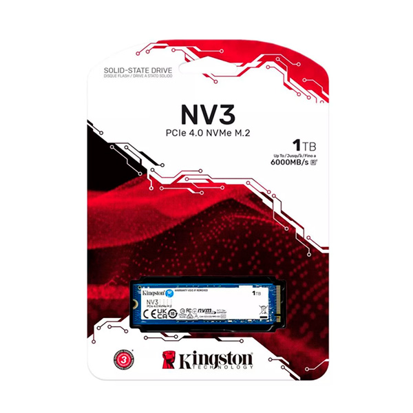 Disco Solido SSD Kingston NV3 NVMe 1TB