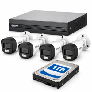 Kit de Videovigilancia Dahua – 4 Cámaras Analógicas + XVR + HDD 1TB