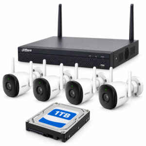 Kit de Videovigilancia Wifi Dahua – 4 Cámaras Wifi + NVR + HDD 1TB